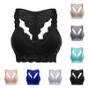 Lace Bralette with Removable Padding Wireless Design Floral Pattern Soft Fabric Stretch Fit Comfortable Support