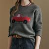Redcar Illustration Round Neck Knit Ze01qk003na