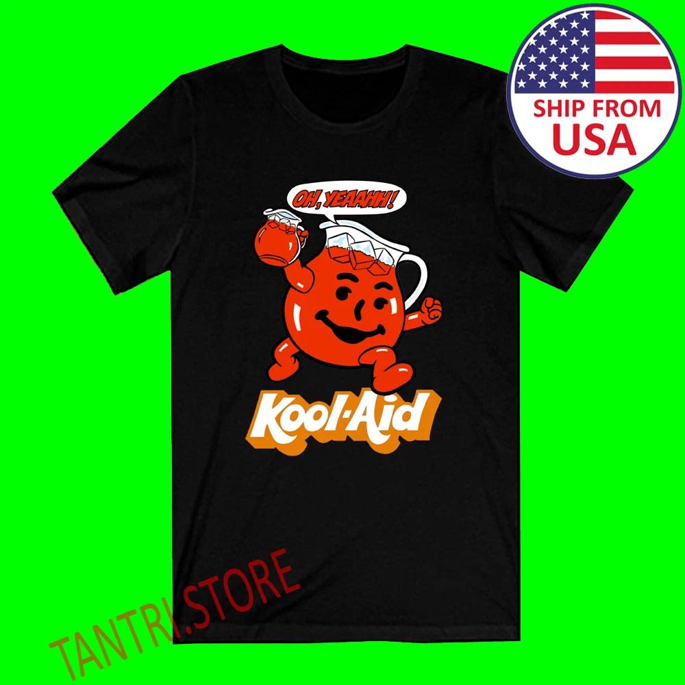 

Kool Aid Man Oh Yeah Tropical Fruit Punch Men s Black Size S to 3XL S