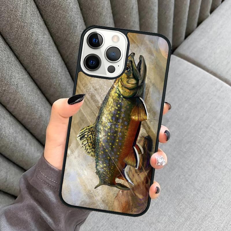 Rainbow Trout Fishing Skin Phone Case For iPhone 17 Air 16 16e 15 13 14 Pro Max 11 12 Plus 2022 MAX Shell Cover coque