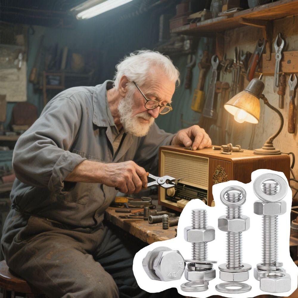 Spring Nut Hex Bolt Round Head Carriage Screw Truss Head 304 Stainless Steel Screw  Metal Working