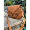 Leather Crossbody Saddle Bag: Vintage Handmade Shoulder Bag