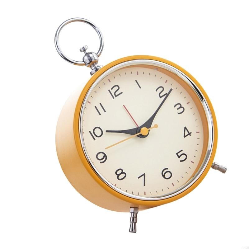 62KD Decorative Classical Alarm Clock with Nightlight for Bedroom Snooze Feature