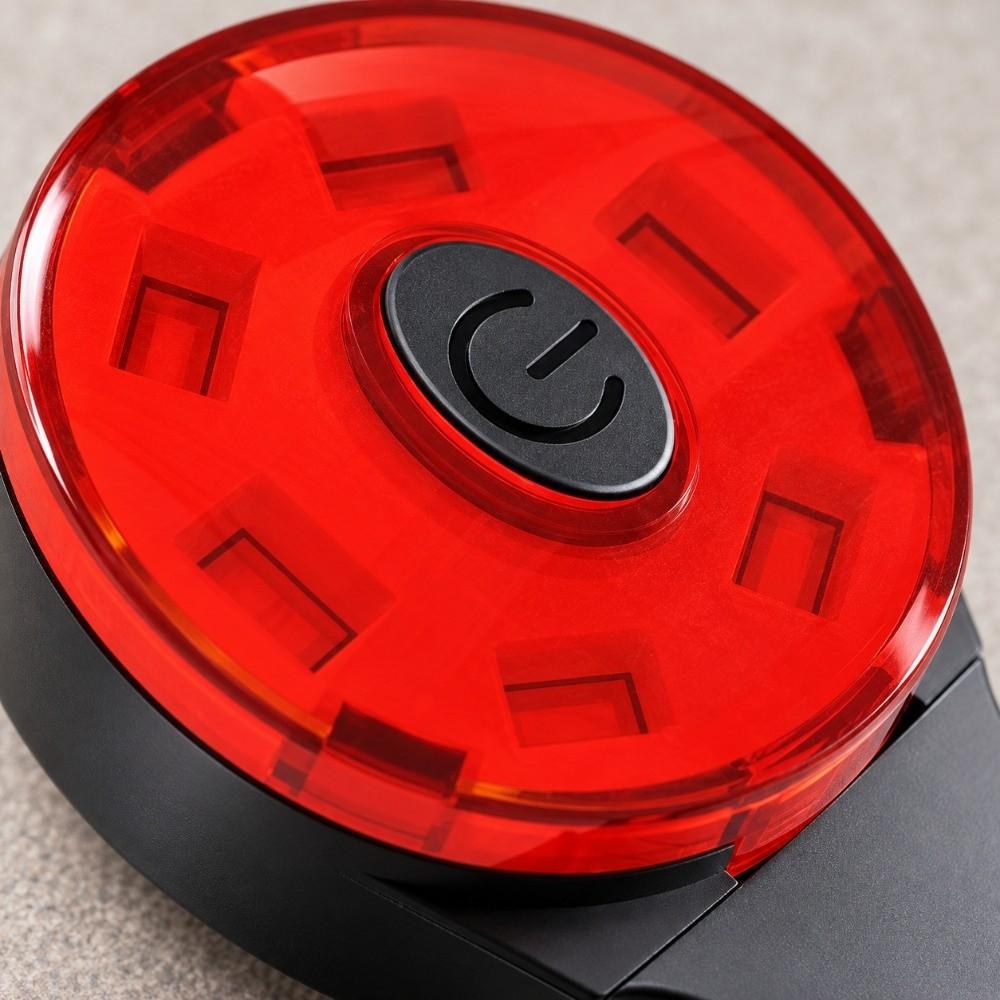 Flashing Warning Motorcycle Helmet Tail Light USB Rechargeable Cycling Rear Light