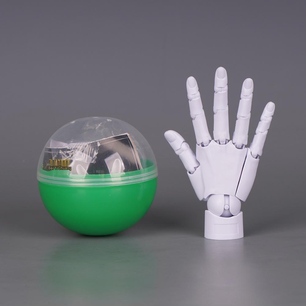 Mini 1/2 Scale Gashapon Palm Model: Super Movable Finger Joints - Left & Right Hands for Drawing & Sketching