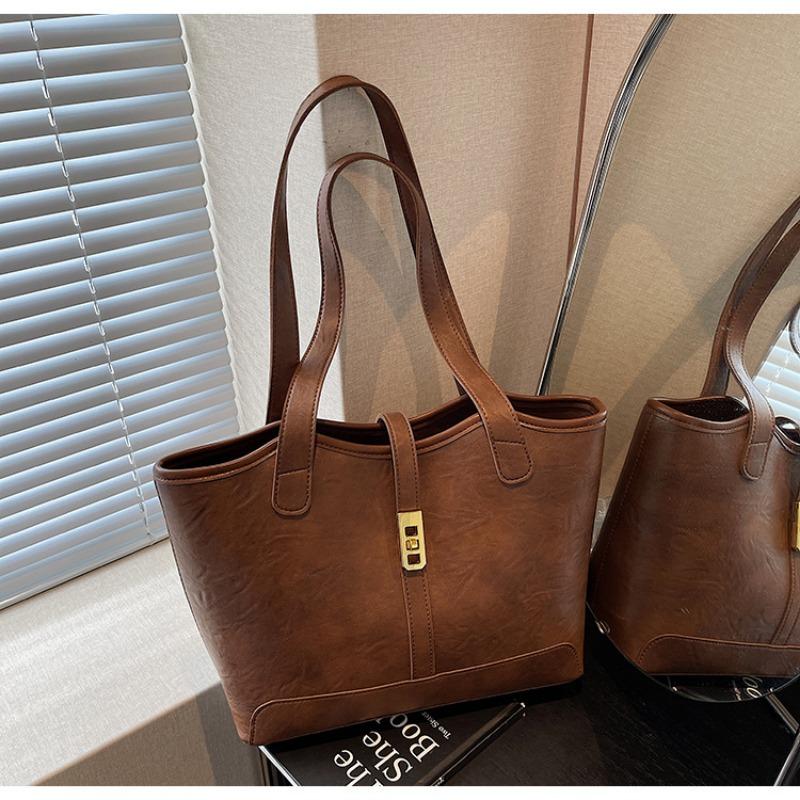 Retro nouă toamnă și iarnă geantă de mână temperament de mare capacitate geantă de umăr casual la modă geantă tote val