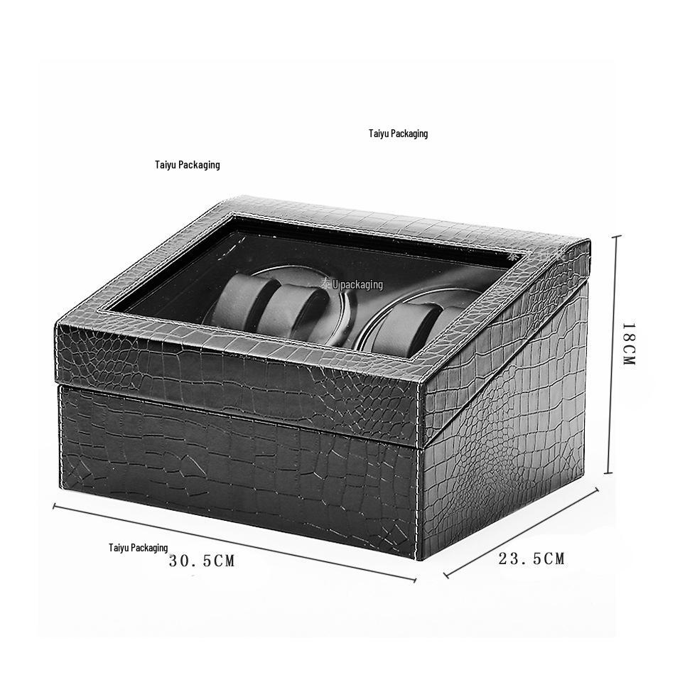 Crocodile Pattern Automatic Watch Winder and Display Box