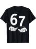 Ziyuan Unisex 67 Printed Casual Loose Short Sleeve Round Neck T-shirt