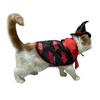 Pumpkin Pattern Halloween Cat Cloak Adjustable Bat Cat Halloween Costume Creative Breathable Pet Cosplay Costume Set Home Decor