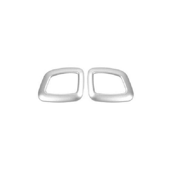 For Jeep Compass 17-2021 Matte Silver Rear Inner Door Speaker Sound Cover Trim