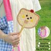 Handmade Colorful Wheat Straw Fan