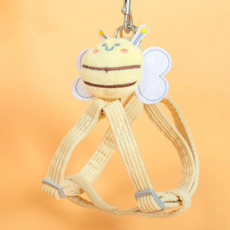 Adjustable Pet Chest Back Traction Rope Set Soft Cute out Walking Dog Rope Vest-type Pet Harness for Dog Pet Product