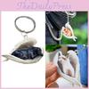 Sleeping Angel Dog Backpack Keychain With Modern Minimalist Design For Pet Lovers