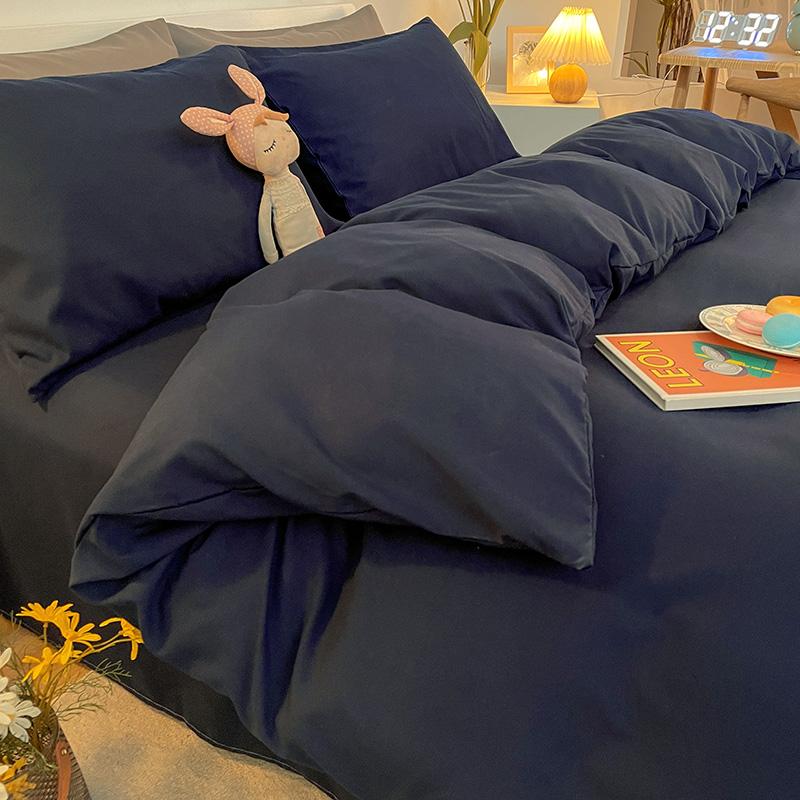 Weißer Bettdeckenbezug Hautfreundliche Bettbezüge Einfacher Stil Bettwäsche für Zuhause funda nordica Weiche Bettbezüge (Kein Kissenbezug)