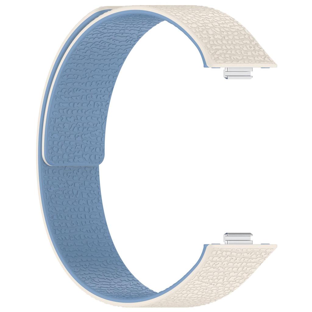 Lychee-patterned Strap for Huawei watch fit 5 5pro  Magnetic silicone loop Band for Huawei watch fit 3 4 4Pro sport Bracelet