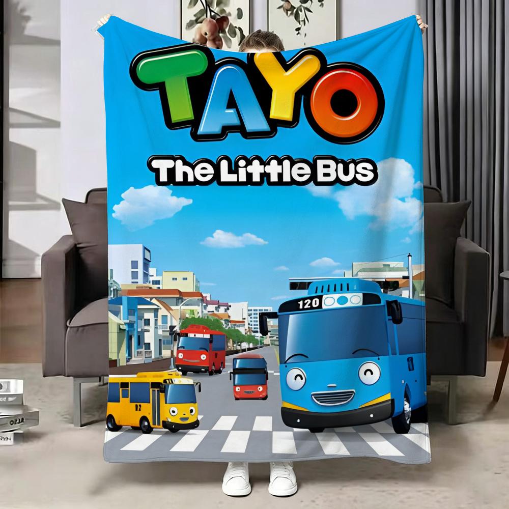Cartoon TTAYO TTAYO Throw Soft Warm Flannel Blanket Multiuse Throw for Bed Sofa Office Air Conditioning Nap Blanket
