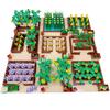 MOC Farm Set Stavebnice Plodina Rostlina Dýně Konírna Kráva Kruh Zvířata Město Pohled na ulici Kostky Model Hračky