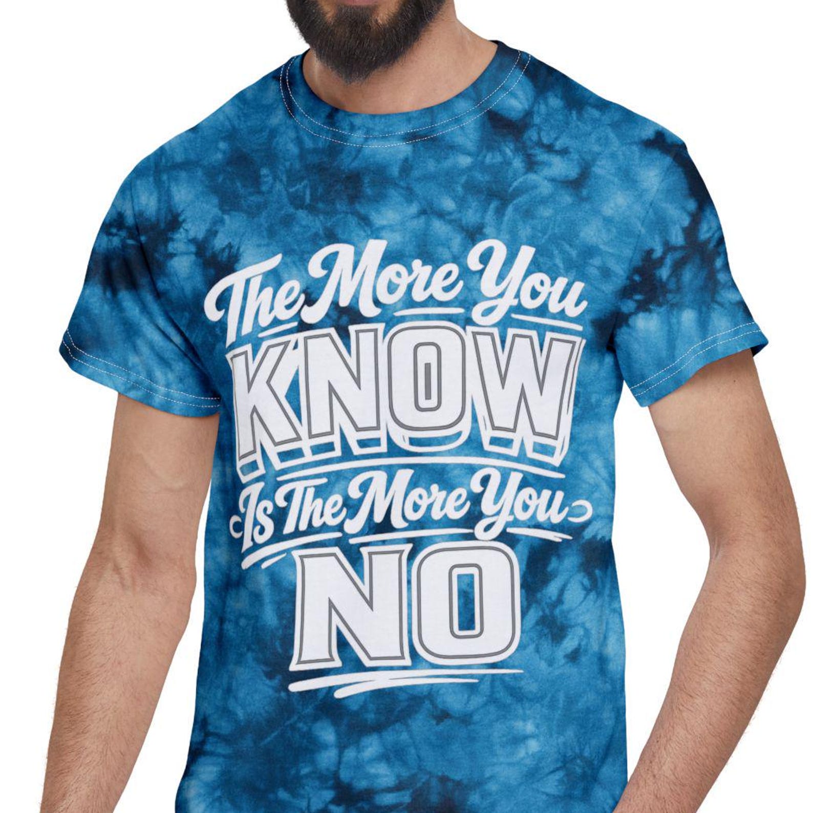The More You Know – Tie-Dye Tee | Retro Statement Shirt 3XL