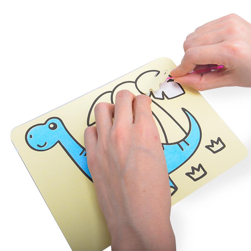 Kids' Creative Sand Painting Kit: Dinosaurs & Princesses for Ages 3-6