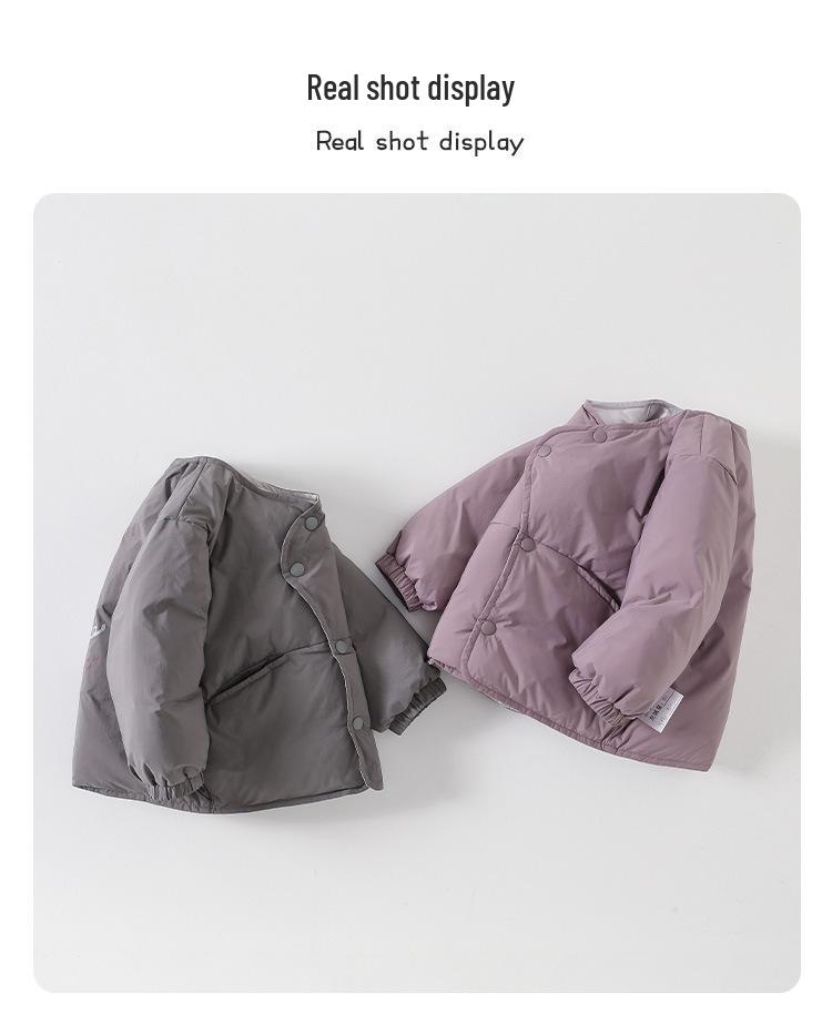 Infant Puppy Print Lightweight Down Jacket for Boys