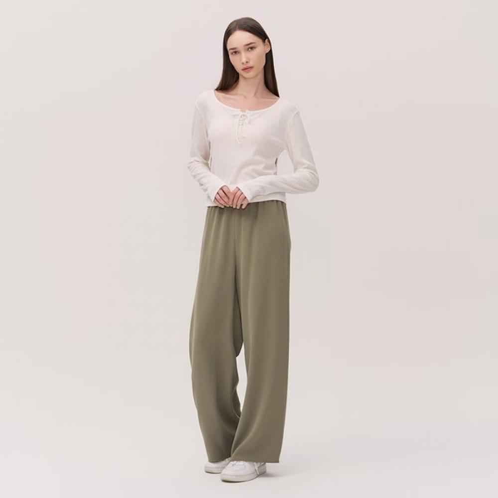 

Huit Semi Wide Fit Banding Pants Htwpn5k16t BK/F