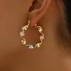 1 Pair of Chic Bohemian Hoop Earrings for Women - Elegant & Versatile Accessory, Perfect for Everyday Outfits & Gifts, Quirky Earrings
