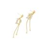 Elegant Tassel Letter Earrings: Stylish S925 Silver for Women