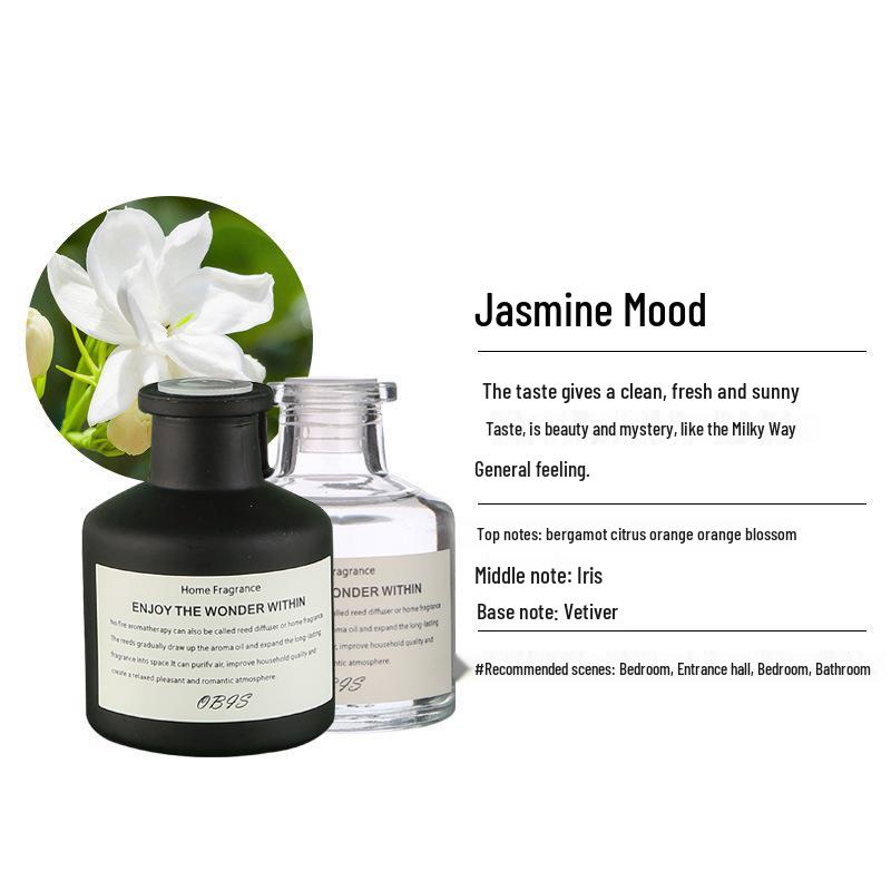 Flameless Reed Diffuser: Aromatherapy Essential Oil for Home and Bathroom Freshening