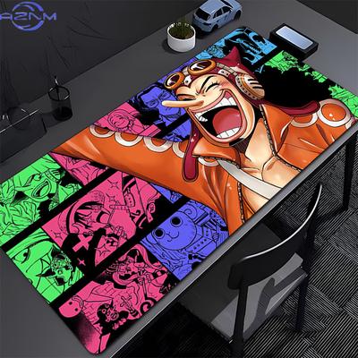 Mouse Pad Gaming Accessories Gabinete Lock Edge One Piece Usopp Gamer Pc Computer Desk Mat Non Slip Keyboard Pad Tablet Mousepad