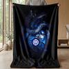Inter Theme blanket Soft Flannel Blanket Plush Throw Blanket Cozy Sofa Bed Blanket for Home Decor