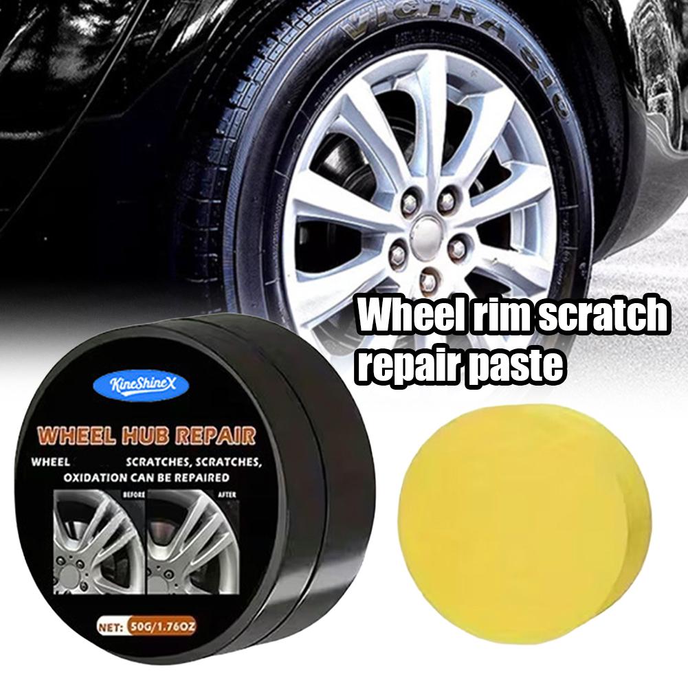 Wheel Hub Repair Cream 50g Wheel Rim Scratch Repair Paste Remover Cream With Sponge For Car Rims Wheel Rim Scratch Repair Paste China