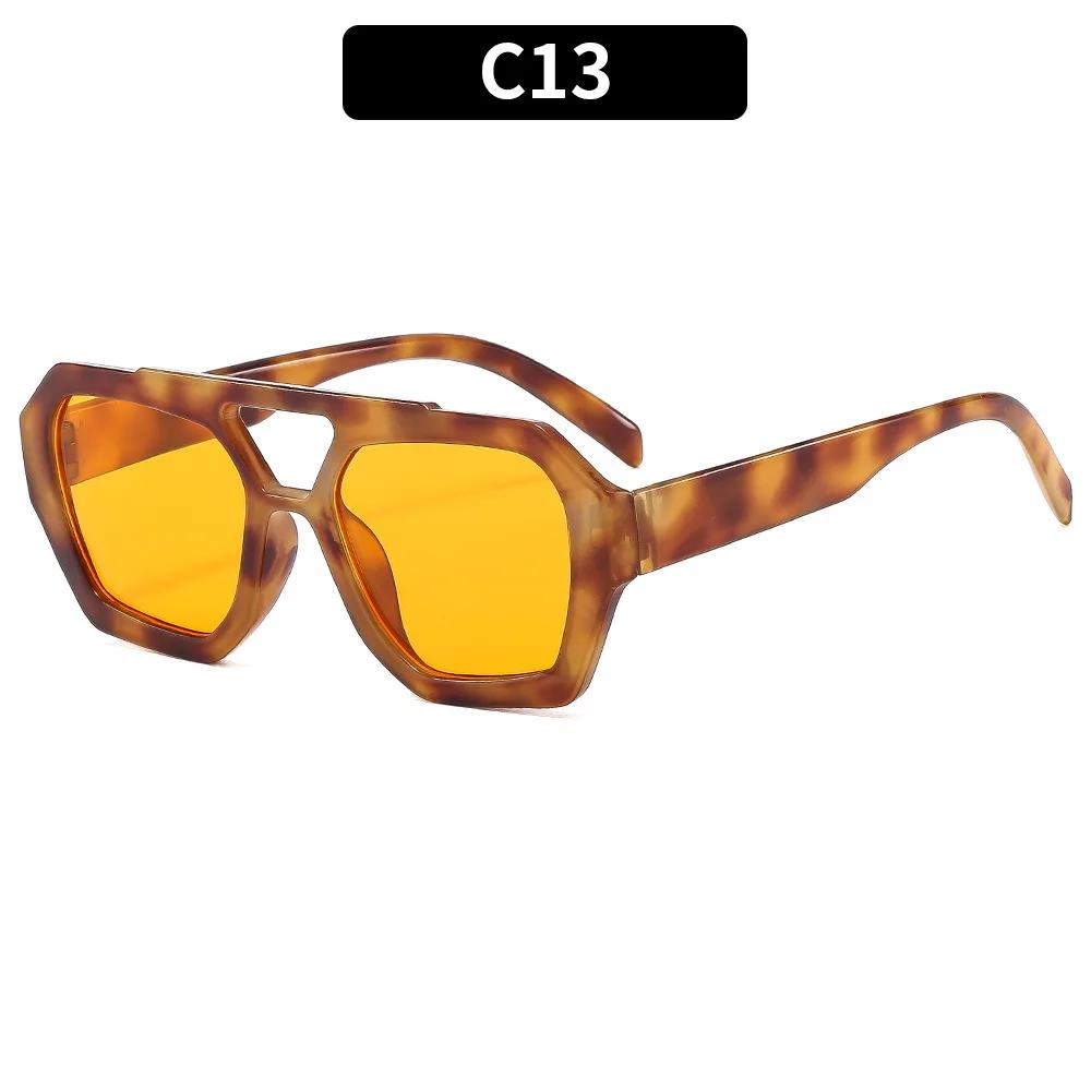 Retro Double Bridges Women Pilot Sunglasses Fashion Shades UV400 Men Trending Sun Glasses