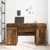 Vintage Style Desk with Shelf 140 X 49 X 76 Cm Engineered Wood