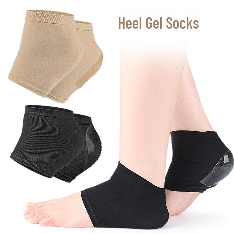 Silicone Anti-Crack Heel Protector Socks for Men and Women