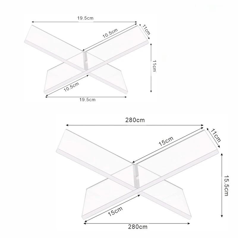 Acrylic Book Stand Large Open Book Display Stand for Cookbook Art Book Bible Guest Book - Coffee Table Book Stand for Reading