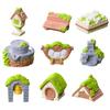 Micro Landscape Ornament Durable Resin Miniature Fairy Tale Accessories for DIY Moss Gardens And Ecological Bottles