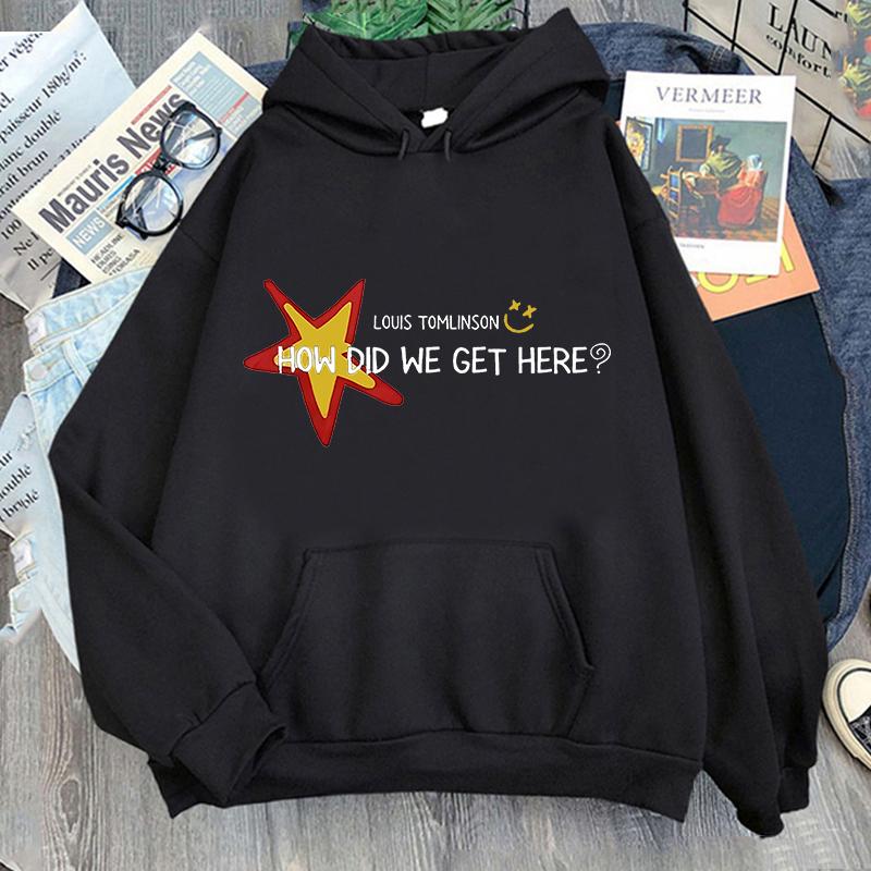 Louis Tomlinson How Die We Get Here Tour 2026 Felpe Unisex Felpe Grafiche Manica Lunga Felpe con Cappuccio da Donna Sudaderas