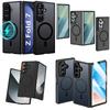 Custom Frosted Magnetic Hinge Drop Proof Bumper Foldable Mobile Phone Case for Samsung Galaxy Z Fold 7 6 8 Wide Stylish Look