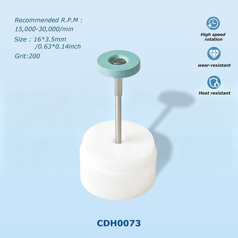 1PCS High Quality Diamond Green Ceramic Diamond Polishing Stone Grinder, 2.35mm Shank Coarse Grit Polishing Head For Finshing