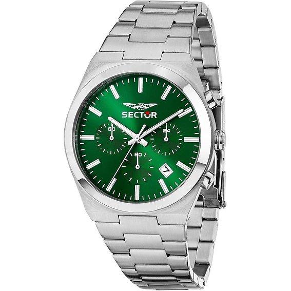 Sector C300 Chronograph Stainless Steel Green Dial Quartz R3273301002 Men's Watch