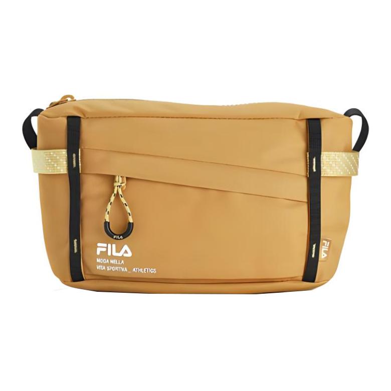 New FILA Fabric Shoulder Bag, Crossbody Bag Extra Small Unisex Green/Yellow/Pink A13U421131F