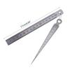 Taper for Gap Gauge & Straight Ruler 1-15mm 1-15cm Stainless Steel Depth Ruler Hole Inspection Tool Dimensional Measurem