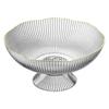 Plastic Footed Fruit Plate with Draining Hole Detachable Base Household Living Room Coffee Table