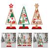 Natural Wood Festival Tree Sculpture Holiday Centerpiece Handmade Desktop Decoration For Christmas Gatherings And Gifts
