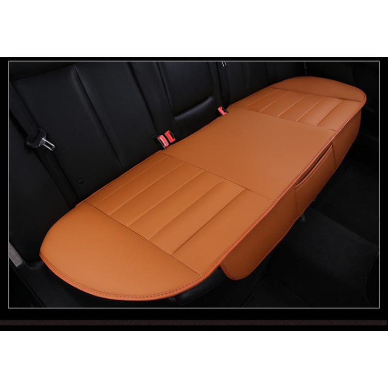 Universal Color Block Car Seat Cushion Set - Full Coverage, Non-Slip, No Backrest, Fashionable, Four Seasons, Three Pieces.