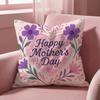 Holiday Mothers Day Cushion Cover MultiScene Pillow Cover for Home  Car  Reversible Soft  Durable for Daily Use