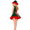 Elegantes grünes Weihnachtsbaumkleid für Weihnachtsfeiern im Prinzessinnen-Thema und Cosplay