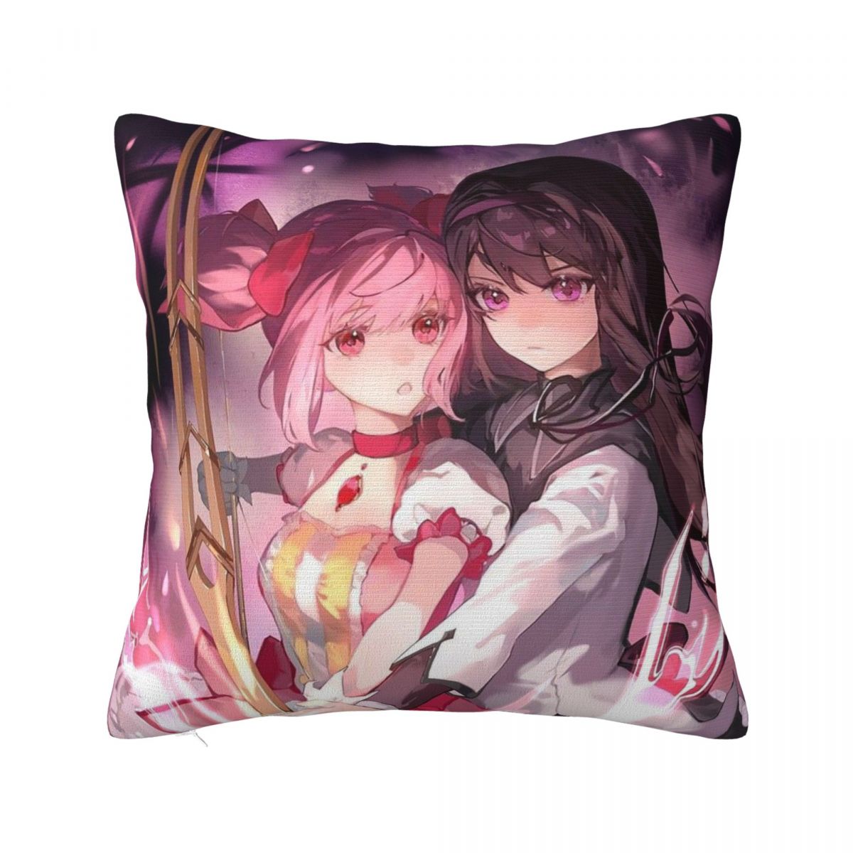 Puella Magi Madoka Magica Квадратная наволочка Чехол для подушки Наволочка Декоративная наволочка для дома Дивана Гостиной 12x12Inch