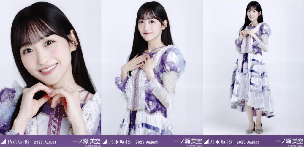 Nogizaka46 Raw Photo August 2025 13th BD Live Costume 1 Complete Set of 3 Ichinose Misora