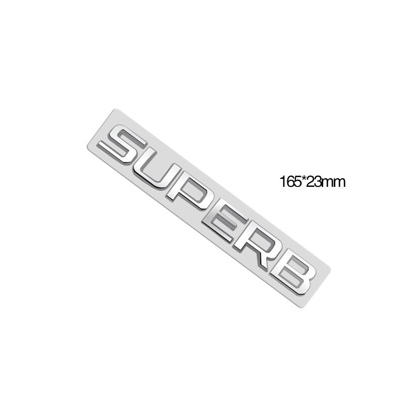 Metal Emblem Chrome Silver Car Sticker Badge Decal Body Trunk Decor for Karoq Kodiaq Rapid Yeti Octavia Superb Fabia Kamiq 4x4